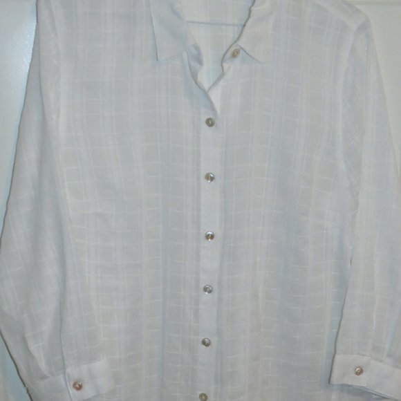 J. Jill Tops - J. Jill Women 100% Cotton Button 3/4 Sleeve Shirt